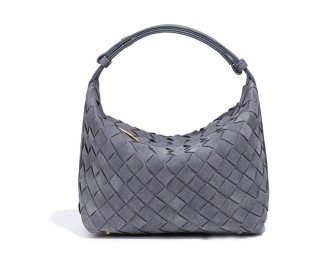 Handwoven Characteristic Bag with Soft Leather Texture